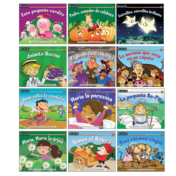 Newmark Learning Rising Readers Leveled Books: Nursery Rhyme Tales Set 2, Spanish, 12PK NL2171 - main